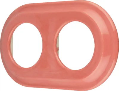 Image de Cadre rétro en porcelaine double I PR1 rose clair