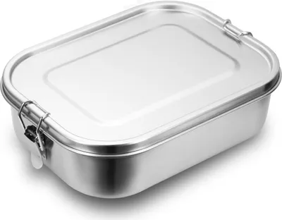 Produktbild von Lunchbox 800ml Edelstahl Brotdose mit Fächern Lunchbox Auslaufsicher