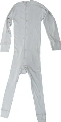 Produktbild von Long John Kinder Unterwäsche Grau- Einteiler Western Baumwolle Cowboy - Lange Unterhose L