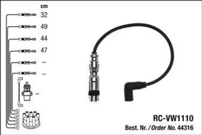 Produktbild von Ngk Zündleitungssatz  44316