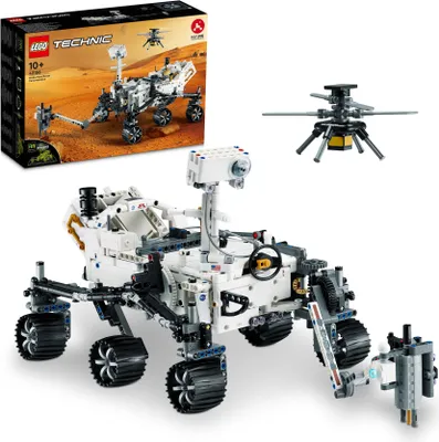 Produktbild von LEGO Technic NASA Mars Rover Perseverance, zabawka konstrukcyjna dla dziecka z aplikacją AR, zestaw naukowy do budowy modelu łazika, pomysł na prezent dla 10-latka, dla chłopca i dziewczynki, 42158