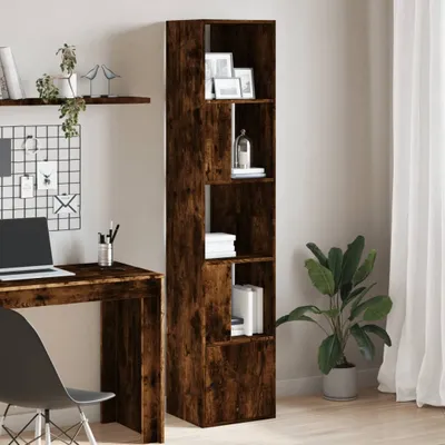 Productafbeelding van Maison Exclusive - Boekenkast, gerookt eikenhout, 40x36x189 cm, houtvezel