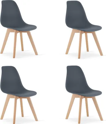 Imagen del producto de Silla Kito, color gris pizarra (juego de 4)