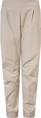 Beige Trekkinghose für Damen von Berghaus; Modell W Explorer Pant; mit elastischem Bund und Bündchen.
