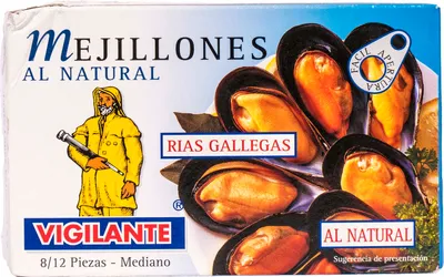 A box of canned mussels.