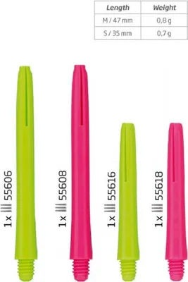 Produktbild von BULL'S Neon Nylon Shaft - m/pink