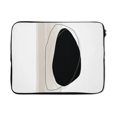 Produktbild von MuchoWow® Laptop Hülle 15 Zoll Schwarz - Farbe - Pastell Laptoptasche - Laptoptasche - Sleeve - Rundum-Schutz