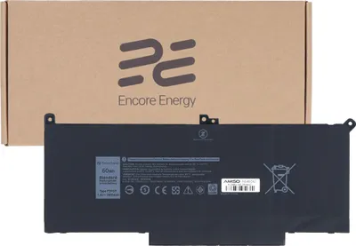 Produktbild von Encore Energy Akku für Dell Latitude 7280 7290 7380 7390 7480 7490 60Wh 7.6V 7895mAh F3YGT