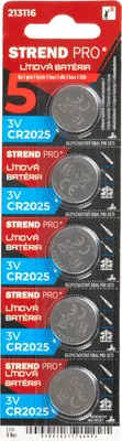 Image de Pile Strend Pro, CR2025, Lithium, 3V, lot de 5 pieces