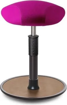 Produktbild von Sitz- Stehhocker Free Regular Triangel kvadrat Divina Mel. Pink schw. /Natur.