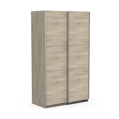 Image de Armoire en chêne de Kronberg - 2 portes coulissantes - 116,5 x P. 59,9 x H. 203 cm