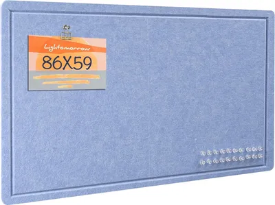 Produktbild von Korkboard aus Filz - dekoratives Fotobord - 1 Stück - lavendelblau - 86 x 59 cm