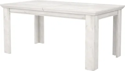 Produktbild von Esstisch Esszimmertisch 160 - 205 cm ausziehbar Pinie weiß - KASHMIR - Die Möbelfundgrube
