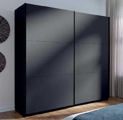 Obrázek produktu pro Vysoká šatní skříň 151 cm APASTO - grafitová