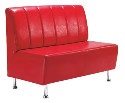 Produktbild von Sofa 2 Sitzer Sofas Leder Dreisitzer Sitz Polster Design Büromöbel Modern