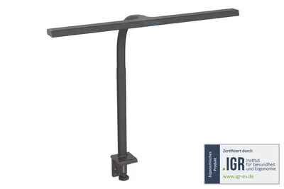Image de Lampe de bureau LED Digitus - 80 cm, 2400 lumens, 16 W, noire