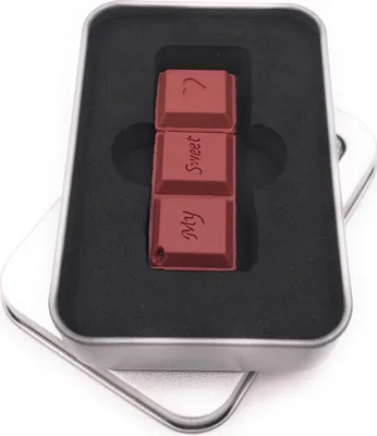Produktbild von Onwomania My Sweet Chocolade Schokolade USB Stick in Alu Geschenkbox 32 GB USB 3.0