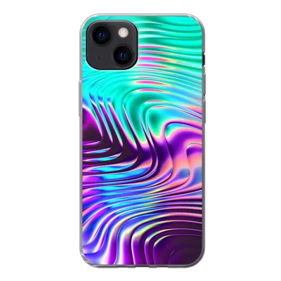 Produktbild von MuchoWow® Handyhülle Schutzhülle Hülle für iPhone 13 Kunst - Golf - Psychedelisch Silikon Softcase Handy Hülle - Karteninhaber