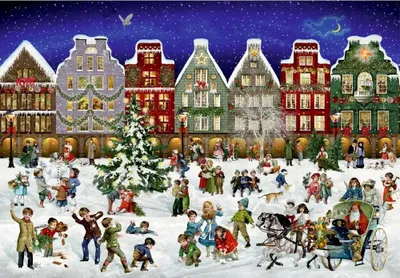 Produktbild von Coppenrath Verlag GmbH & Co.KG Winterabend in der Stadt, Puzzle-Adventskalender (Behr) Sonstige