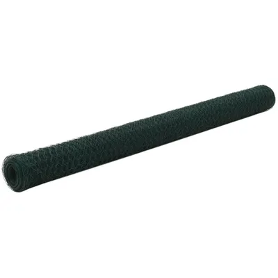 Image de vidaXL Clôture en fil de fer acier avec revêtement PVC 25x1,5 m vert