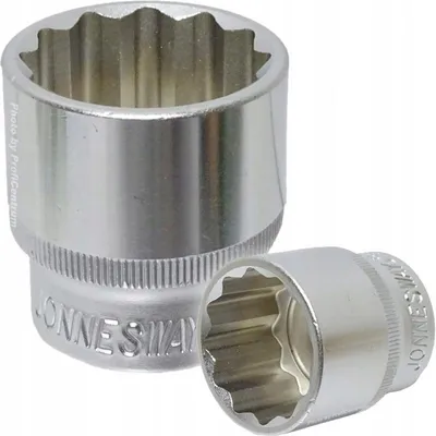 Produktbild von Jonnesway 12-Kant-Steckschlüssel 1/2"" Kurz 30Mm