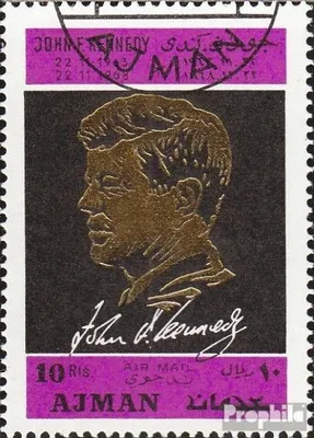 Produktbild von Briefmarken Ajman 1968 Mi 325A (kompl.Ausg.) gestempelt John F. Kennedy