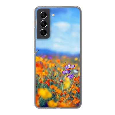Produktbild von MuchoWow® Handyhülle Schutzhülle Hülle für Samsung Galaxy S21 FE Kosmos - Farben - Frühling Silikon Softcase Handy Hülle - Mobiltelefonhülle