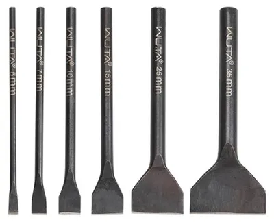 Lederstanzer-Set, 6-teilig, 5-35 mm, Kohlenstoffstahl, schwarz