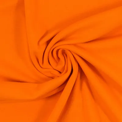 Produktbild von Bündchenstoff Heike Orange, Uni 240 g/m², Strickschlauch glatt/fein, 50 cm Schlauch, Meterware