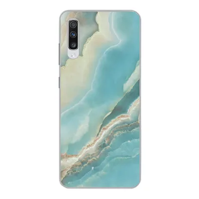 Produktbild von MuchoWow® Handyhülle Schutzhülle Hülle für Samsung Galaxy A70 Naturstein - Mineralien - Chic Silikon Softcase Handy Hülle - Schutzhaube