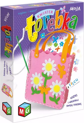 Obrázok produktu pre Zestaw Kreatywny dla Dzieci Torebka Kwiatek z Filcu