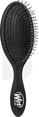 A black Wet Brush Original Detangler hairbrush is shown against a white background.