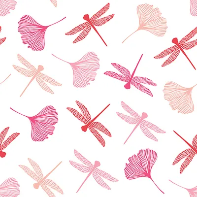 Produktbild von 200 Servietten, 3-lagig 1/4-Falz 40 cm x 40 cm rose Ginko