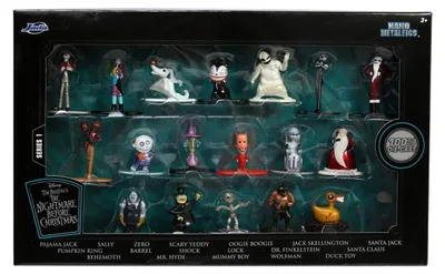 Productafbeelding van Jada "The Nightmare Before Christmas" set, 4 cm figuur, meerkleurig. Geschikt voor kinderen, meerkleurig, one size