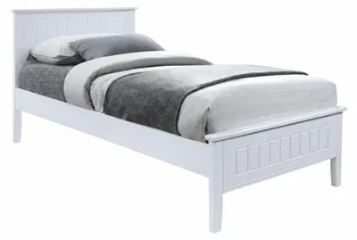 Obrázek produktu pro Kondela Jednolůžková postel s roštem Midea 90x200 cm - bílá