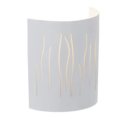Produktbild von BRILLIANT Lampe Kinley Wandhalbschale weiß | 1x A60, E27, 40W, geeignet für Normallampen (nicht enthalten) | Für LED-Leuchtmittel geeignet