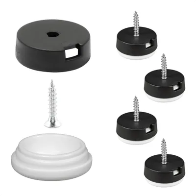 Produktbild von WAGNER QuickClick® Kunststoffgleiter EXTREME - 4x Schraube, je 4x Basis Ø 20 & Gleiteinsatz Ø 20 mm, DE Ware - 15785600