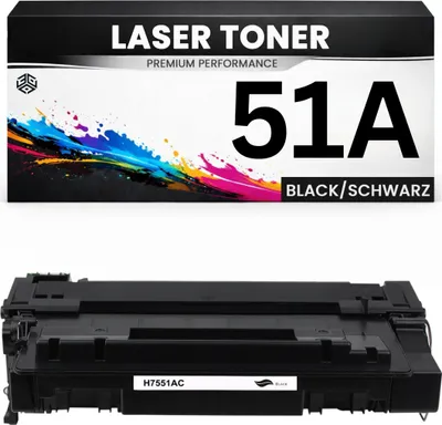 Produktbild von Toner 51A für HP kompatibel Schwarz Q7551A wie Original Tonerkartusche für HP LaserJet M3027MFP M3027XFP M3050MFP M3050XS MFP P3005 P3005dn