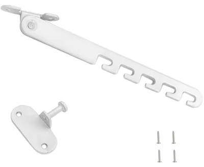 Produktbild von Fensterstopper für Kippfenster, 18 cm, Metall-Fensterbegrenzer (weiß)