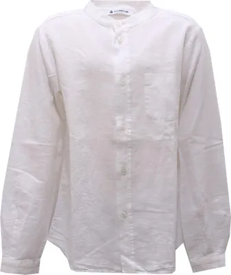 Zdjęcie produktu dla 2284AF camicia bimbo boy DONDUP koszula dziecięca biała bawełna/len