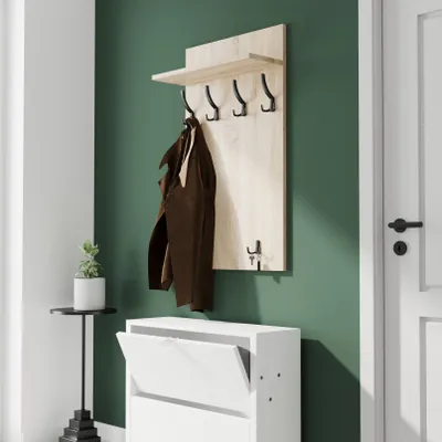 Obrázek produktu pro AKKE Sonoma šatní panel MAXI - SCHWARZE háčky ŠxV: 60x100 cm