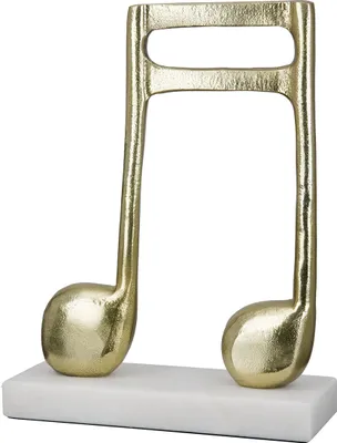 Immagine prodotto di Gilde Skulptur, Notenschlüssel, Aluminium, goldfarben, VE 2, L. 7.5 cm, B. 20 cm, H. 27 cm 50667 4063387506677