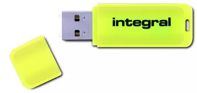 Image de Cle Usb Fluo Jaune 16go. - Integral