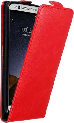Image de Cadorabo Housse pour ZTE Axon 7 Housse de protection en rouge Flip Etui Housse de téléphone portable Case Cover