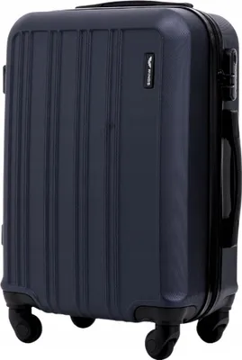 Obrázek produktu pro Kabinový kufr WINGS HARRIER modrý, 38 l, kombinovaný zámek 360° kolečka, materiál ABS