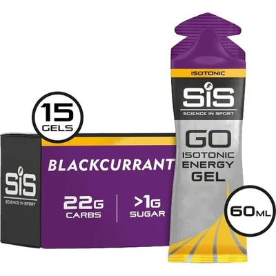 Produktbild von Science in Sport GO Isotonic Energy Gel Schwarze Johannisbeere 15 x 60 ml