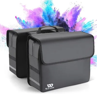 Produktbild von Famanu Fahrradtasche Wasserfest - 36 Liter - Doppeltasche für Fahrräder und E-Bikes