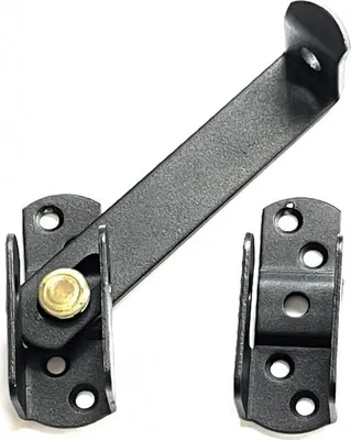 Produktbild von BKshop | Türriegel - Fensterriegel - 110 mm - Schwarz Verzinkt - Für Türen und Fenster - Torriegel - ZKO 110