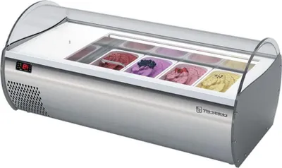 Produktbild von KBS Aufsatzvitrine für Speiseeis 1075x560x470 mm für 4 Eisschalen 5 oder 7 Liter
