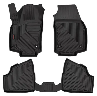 Produktbild von Gummi-Fußmatten für Opel Astra H 2004-2010 (Limousine/Schrägheck/Kombi/Cabrio/Coupé) – 4-tlg, Schwarz, passgenau